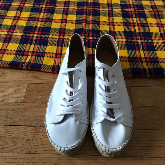 Pima 2 White Sneakers Espadrilles Faux Leather - Picture 3 of 7